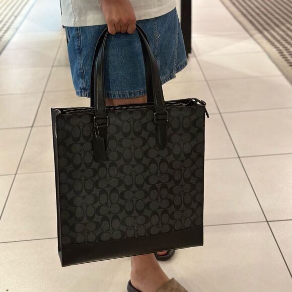 NWT Coach Graham Structured Tote Bag In Signature Canvas - Picture 10 of 10